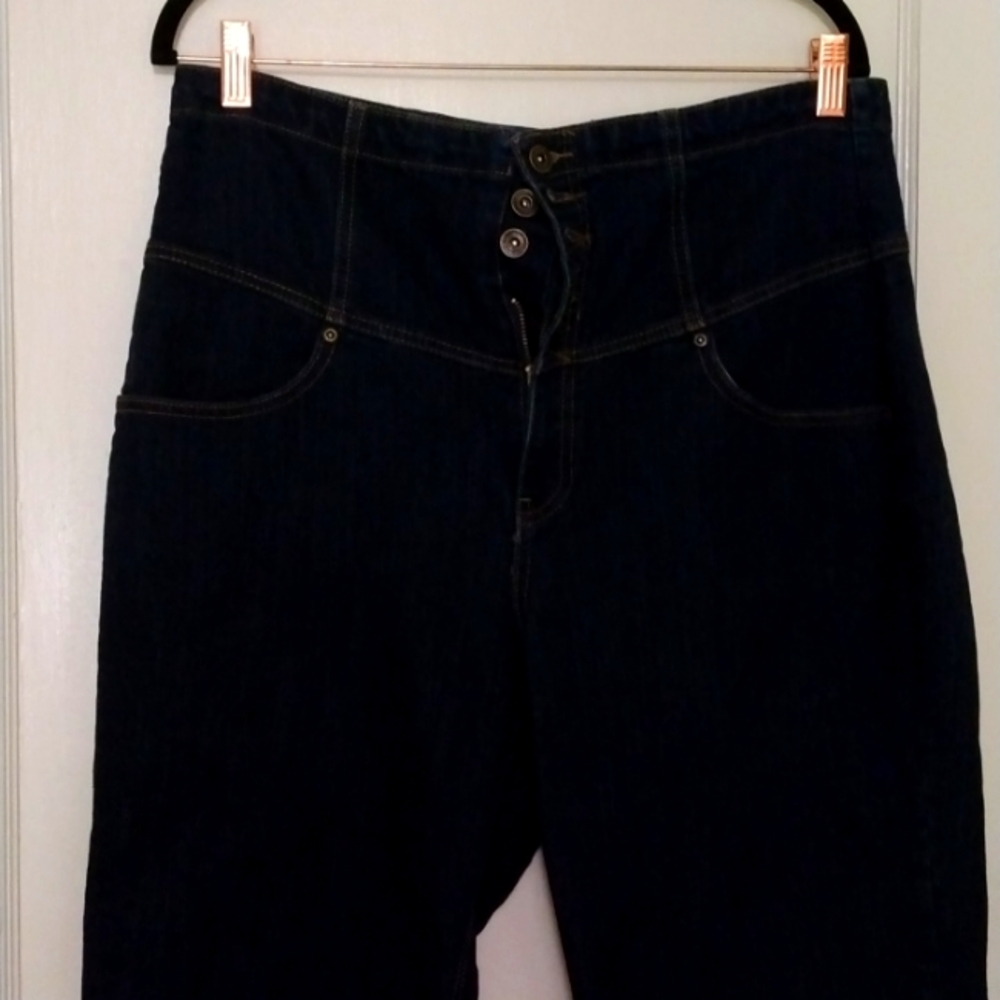 Ashley Stewart denim capris size 14